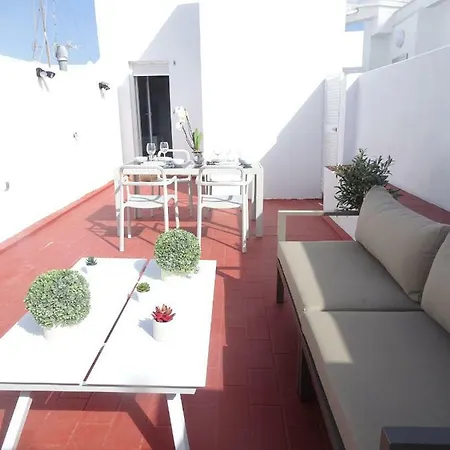 Atico Terraza Cadiz Centro Ascensor Playa de la Caleta-2