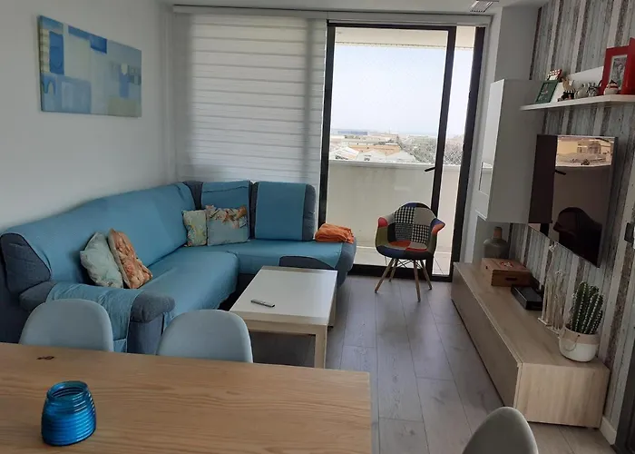 Apartamento Torre D'Arenas, playa Victoria, piscina y parking Cádiz